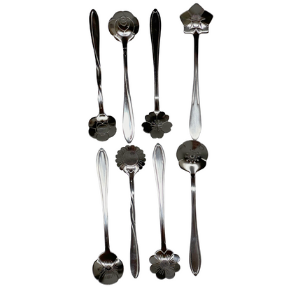Set de 8 Cucharas de Flores