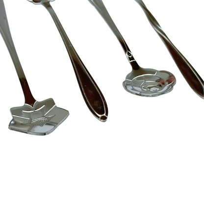 Set de 8 Cucharas de Flores