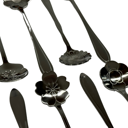 Set de 8 Cucharas de Flores