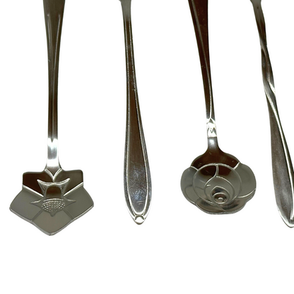 Set de 8 Cucharas de Flores