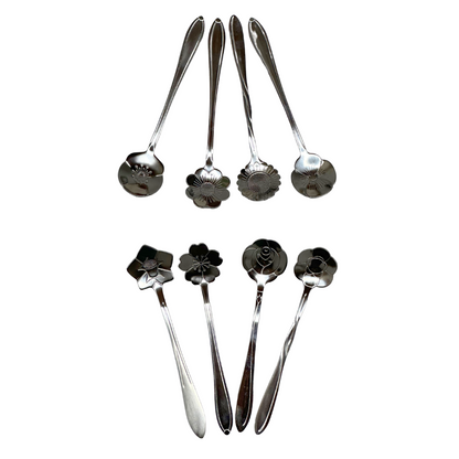 Set de 8 Cucharas de Flores